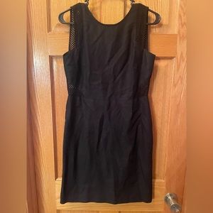 Loft black linen dress